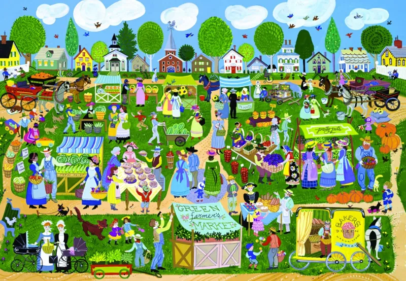 Alipson - Farmer's Market - 1000 Piece Jigsaw Puzzle Best