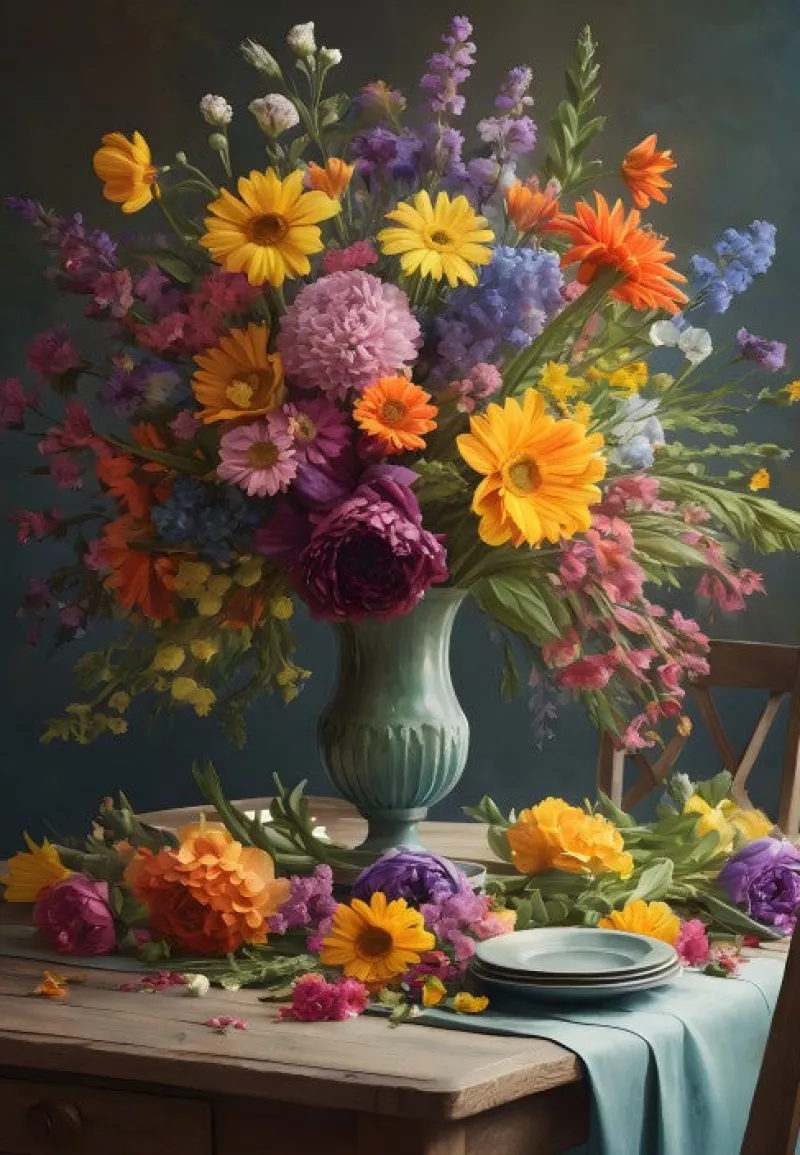 Alipson - Flower Bouquet - 1000 Piece Jigsaw Puzzle Hot