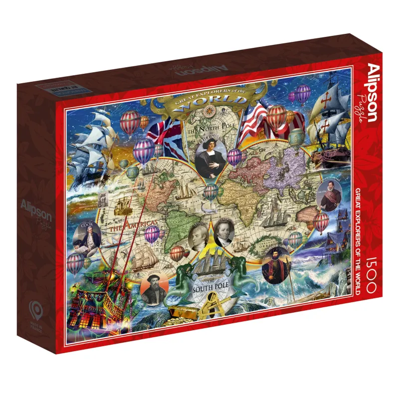 Alipson - Great Explorers of the World - 1500 Piece Jigsaw Puzzle Outlet