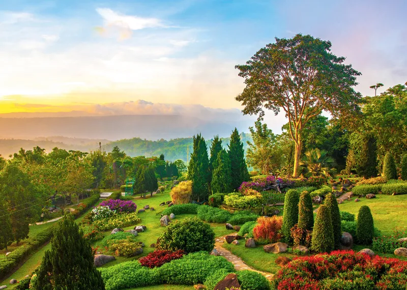 Alipson - Jardin sur la Colline - 1000 Piece Jigsaw Puzzle Clearance
