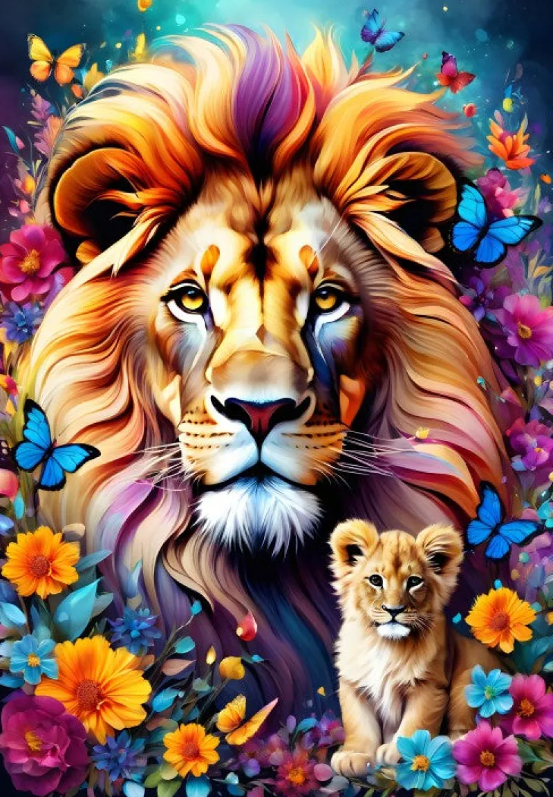 Alipson - Lions - Maternal Love Collection - 1000 Piece Jigsaw Puzzle Best