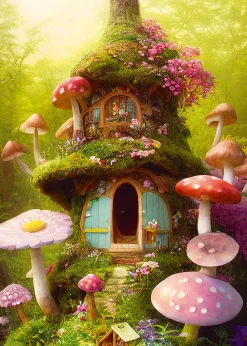 Alipson - Mushroom House - 1000 Piece Jigsaw Puzzle Discount
