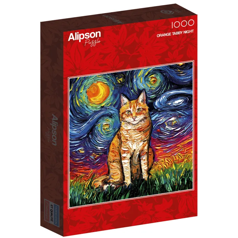 Alipson - Orange Tabby Night - 1000 Piece Jigsaw Puzzle Outlet