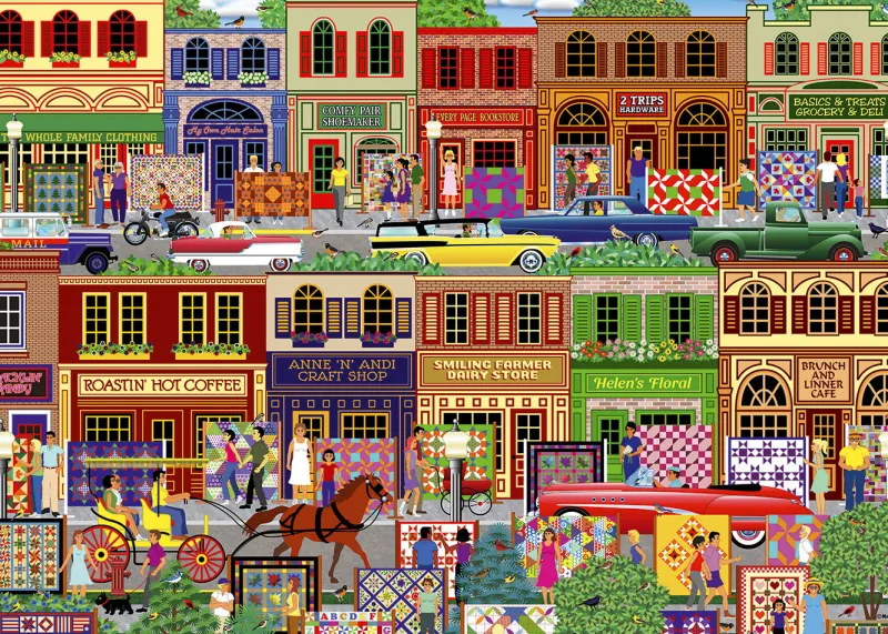 Alipson - Quilt Festival - 1000 Piece Jigsaw Puzzle Outlet