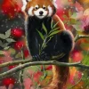 Alipson - Red Panda Sits On A Branch - 1000 Piece Jigsaw Puzzle Clearance