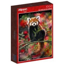 Alipson - Red Panda Sits On A Branch - 1000 Piece Jigsaw Puzzle Clearance