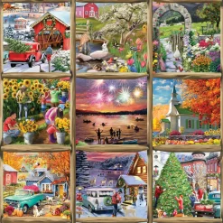 Alipson - Seasonal Nine Square - 1000 Piece Jigsaw Puzzle Fashion