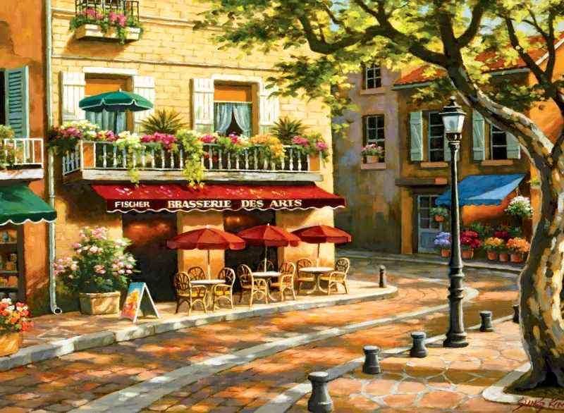 Anatolian - Brasserie Des Arts - 500 Piece Jigsaw Puzzle Clearance