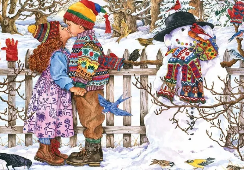 Anatolian - First Kiss - 500 Piece Jigsaw Puzzle Hot