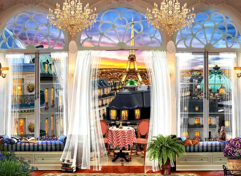 Anatolian - Paris Roof Terrace - 1000 Piece Jigsaw Puzzle Online