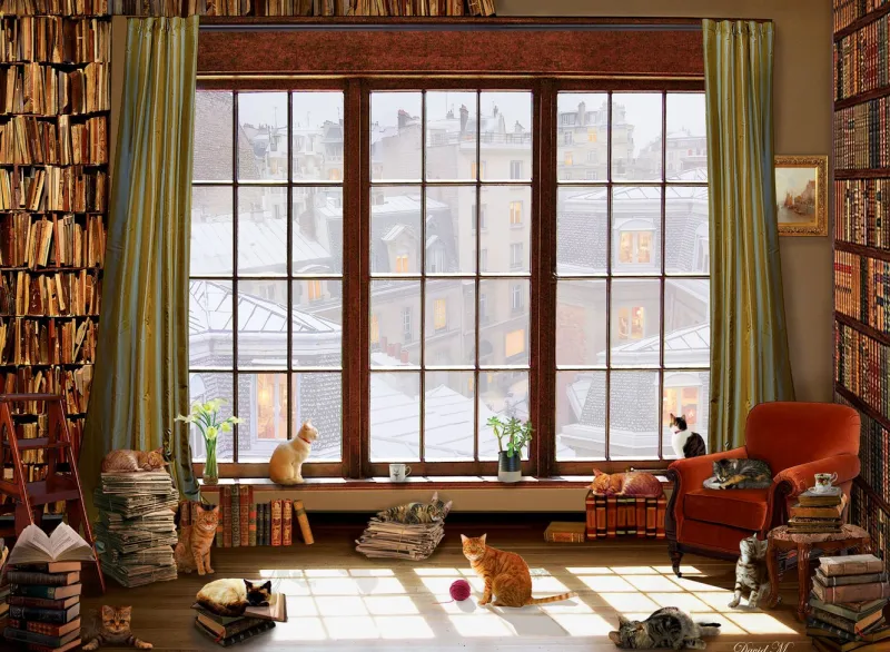 Anatolian - Window Cats - 1000 Piece Jigsaw Puzzle Fashion