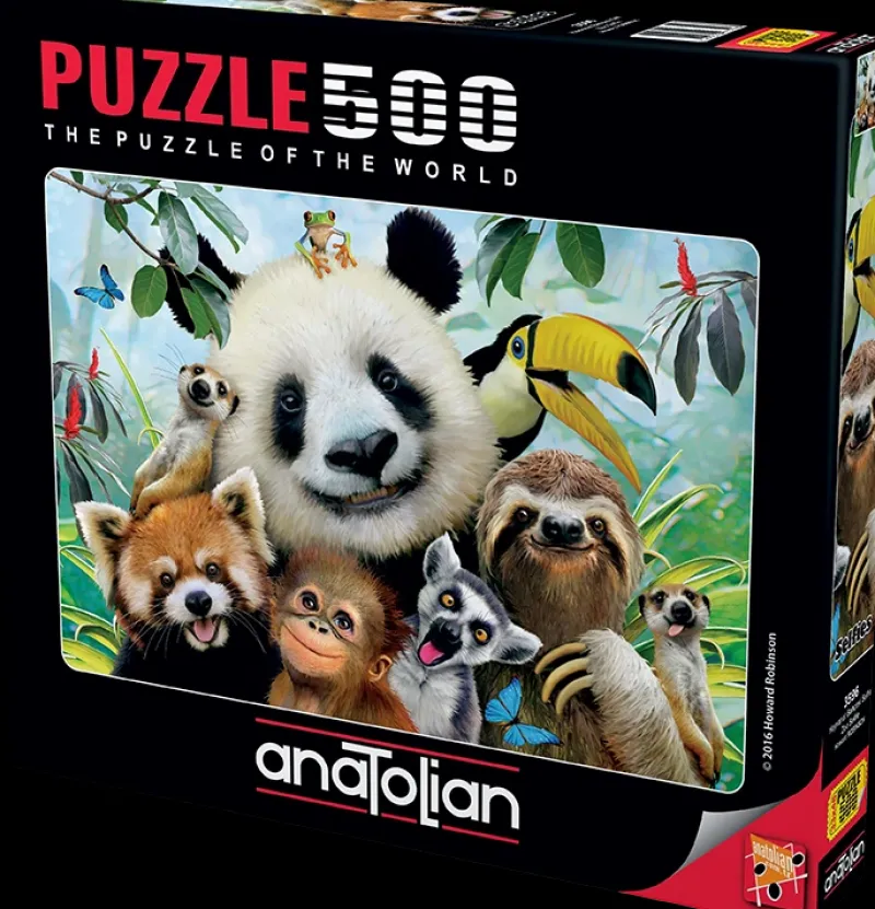 Anatolian - Zoo Selfie - 500 Piece Jigsaw Puzzle New