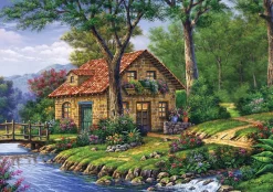 Art Puzzle - Along The Peace - 1000 piece jigsaw puzzle Online