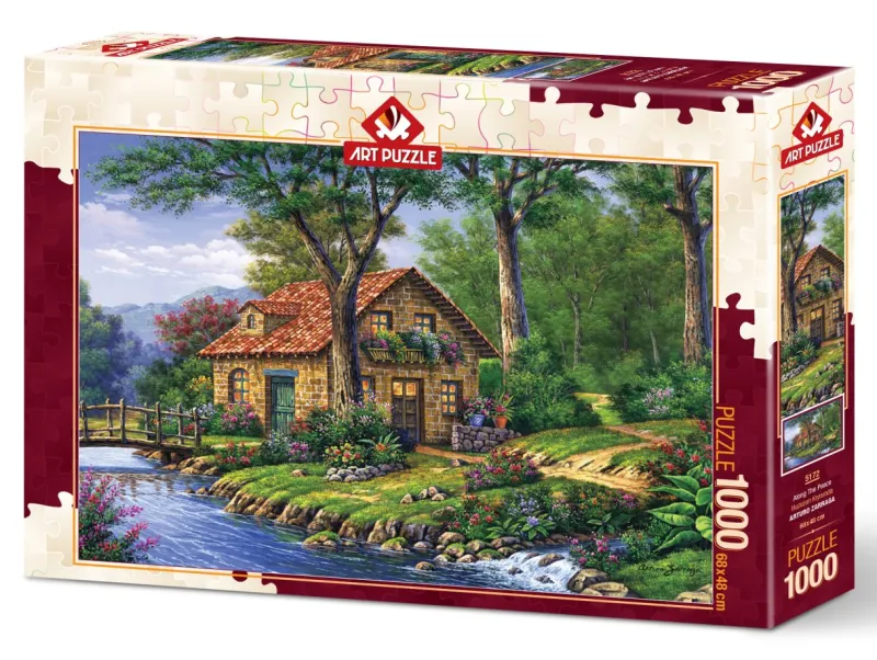 Art Puzzle - Along The Peace - 1000 piece jigsaw puzzle Online
