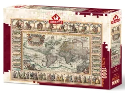 Art Puzzle - Ancient World Map - 1000 Piece Jigsaw Puzzle Discount