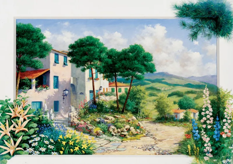 Art Puzzle - At Summerhouse - 1000 piece jigsaw puzzle Fashion