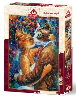 Art Puzzle - Dance of the Cats in Love - 1000 Piece Jigsaw Puzzles New