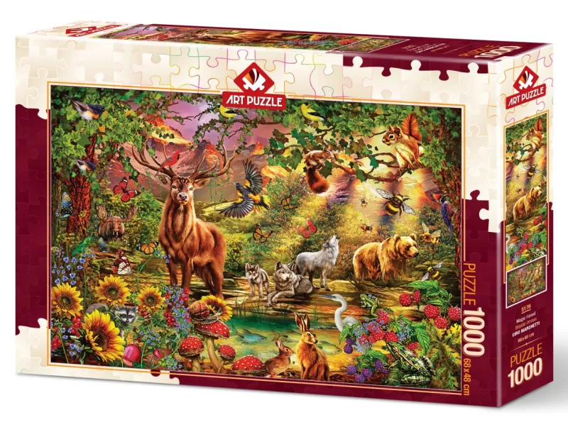 Art Puzzle - Enchanted Forest - 1000 piece jigsaw puzzle Clearance