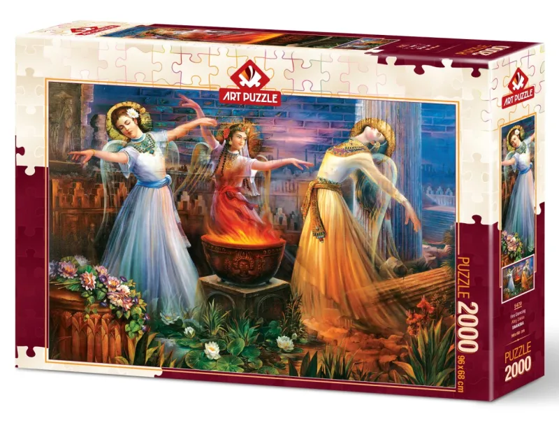 Art Puzzle - Fire Dance - 2000 Piece Jigsaw Puzzle Hot