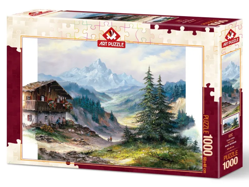 Art Puzzle - Green Valley - 1000 piece jigsaw puzzle Hot