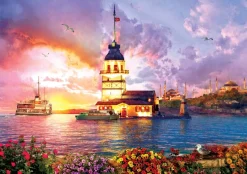 Art Puzzle - Maiden's Tower - 1000 piece jigsaw puzzle Fashion