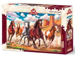 Art Puzzle - Running Wild in the Valley - 1000 Piece Jigsaw Puzzle New