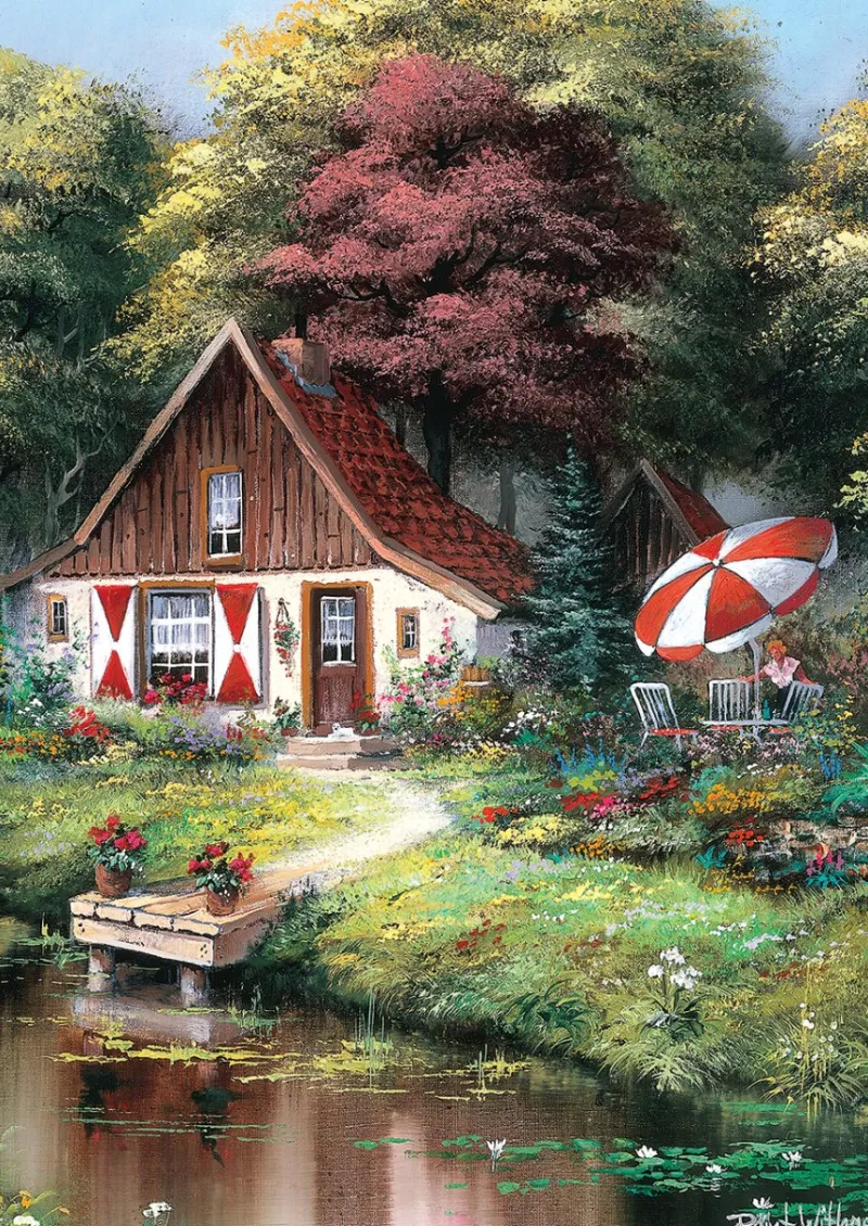 Art Puzzle - Sunday Breakfast - 500 Piece Jigsaw Puzzle Hot