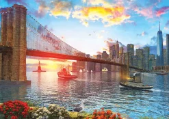 Art Puzzle - Sunset in New York - 1000 piece jigsaw puzzle Best