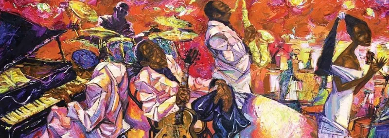 Art Puzzle - The Colors of Jazz - 1000 Piece Jigsaw Puzzle Outlet