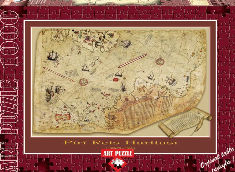 Art Puzzle - The Piri Reis Map - 1000 Piece Jigsaw Puzzle Discount