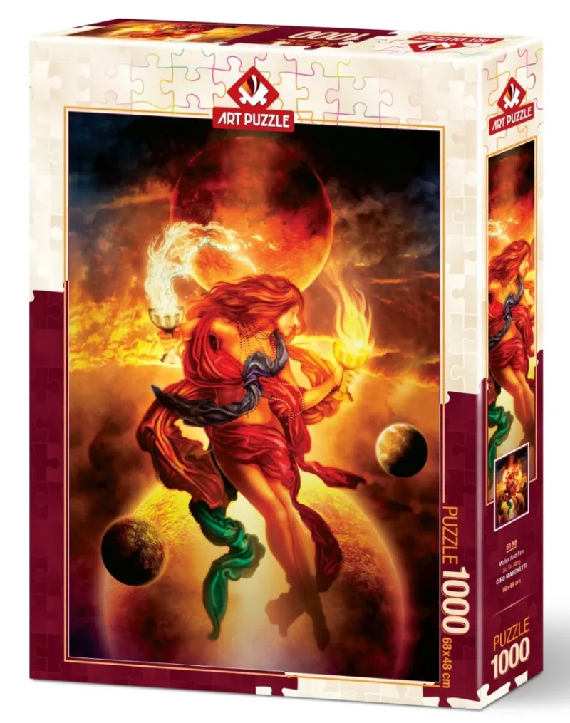 Art Puzzle - Water and Fire - 1000 piece jigsaw puzzle Best