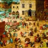 Art by Bluebird Bluebird - Pieter Bruegel the Elder - Children's Games, 1560 - 1000 Piece Jigsaw Puzzle Best