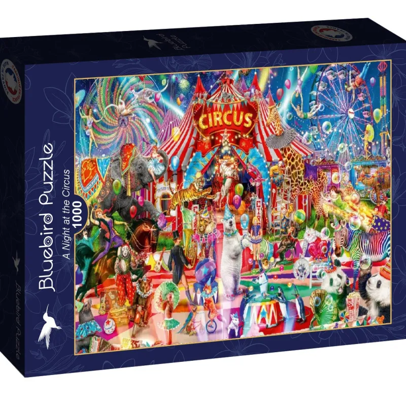 Bluebird - A Night at the Circus - 1000 Piece Jigsaw Puzzle Online