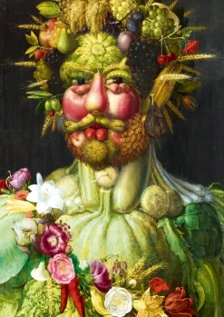 Art by Bluebird Bluebird - Arcimboldo - Rudolf II of Habsburg as Vertumnus, 1590 - 1000 Piece Jigsaw Puzzle Online