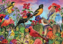 Bluebird - Birds and Blooms Garden - 1000 Piece Jigsaw Puzzle Sale