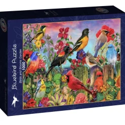 Bluebird - Birds and Blooms Garden - 1000 Piece Jigsaw Puzzle Sale