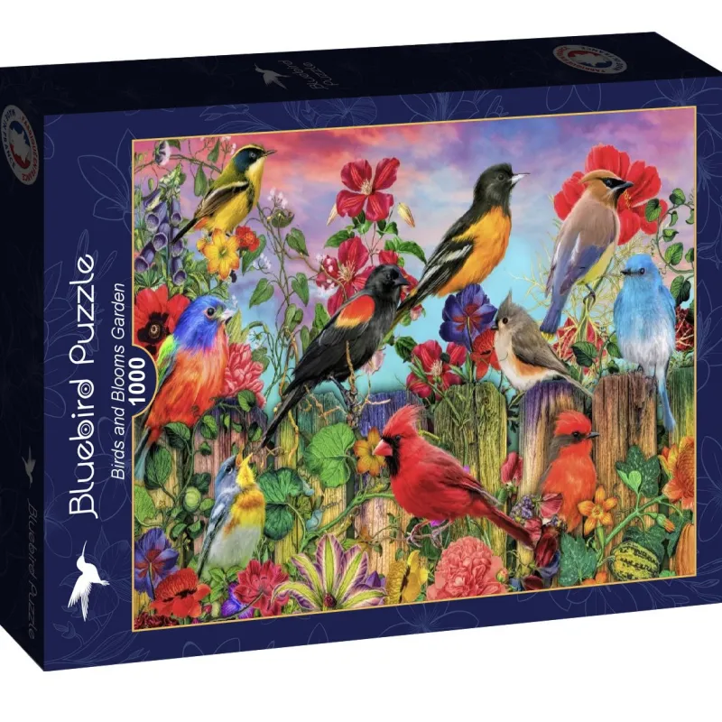 Bluebird - Birds and Blooms Garden - 1000 Piece Jigsaw Puzzle Sale