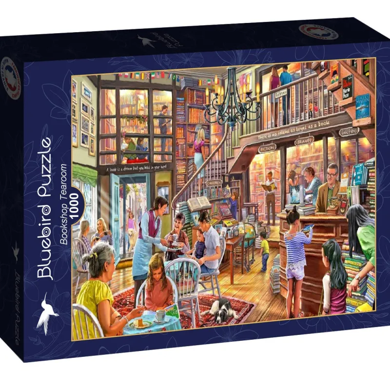 Bluebird - Bookshop Tearoom - 1000 Piece Jigsaw Puzzle Clearance