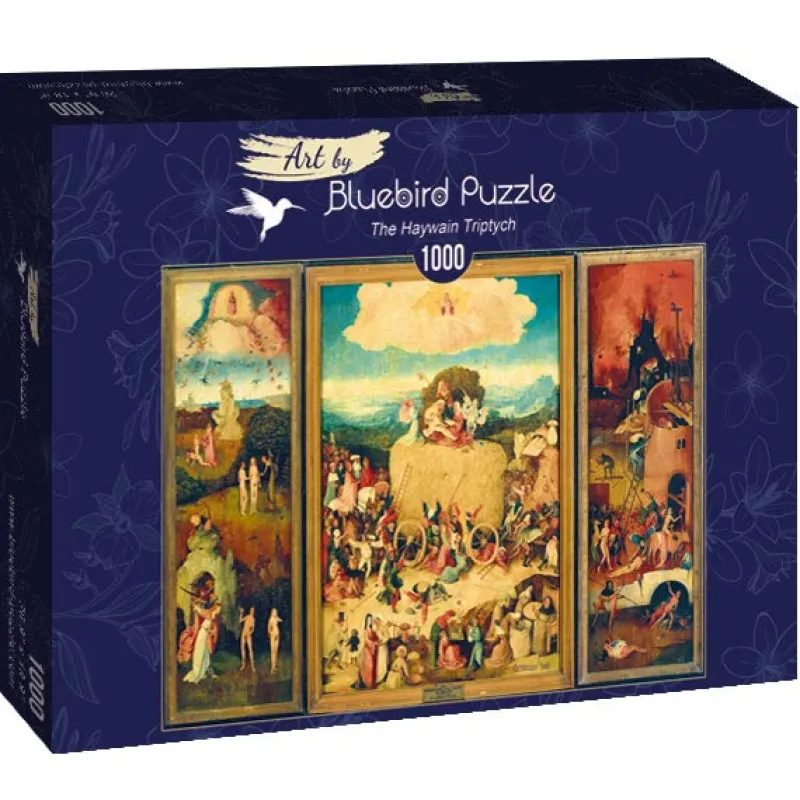 Art by Bluebird Bluebird - Bosch - The Haywain Triptych - 1000 Piece Jigsaw Puzzle Clearance