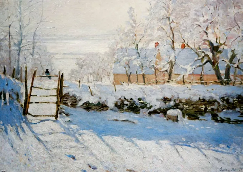 Bluebird - Claude Monet - The Magpie, 1869 - 1000 Piece Jigsaw Puzzle Discount
