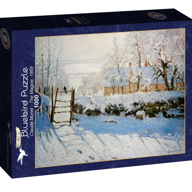 Bluebird - Claude Monet - The Magpie, 1869 - 1000 Piece Jigsaw Puzzle Discount