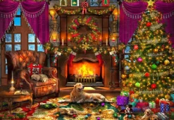 Bluebird - Cosy Christmas Room - 1000 Piece Jigsaw Puzzle Hot
