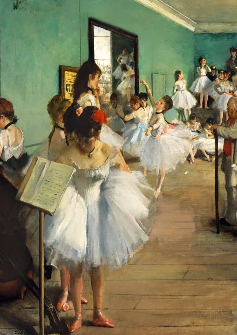 Art by Bluebird Bluebird - Degas - The Dance Class, 1874 - 1000 Piece Jigsaw Puzzle New