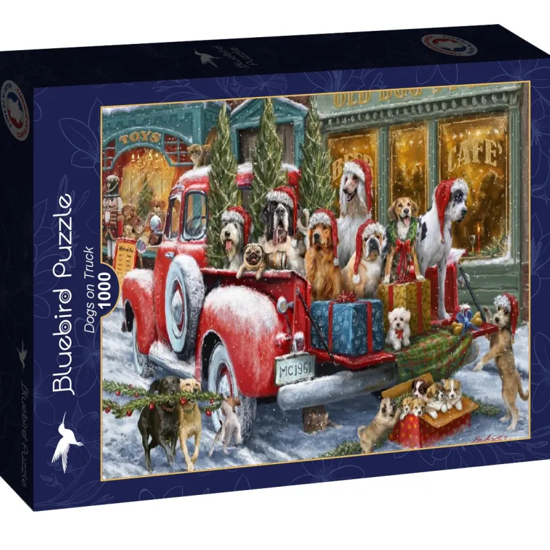 Bluebird - Dogs on Truck - 1000 Piece Jigsaw Puzzle Best
