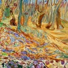 Art by Bluebird Bluebird - Edvard Munch - Elm Forrest in Spring, 1923 - 1000 Piece Jigsaw Puzzle Outlet