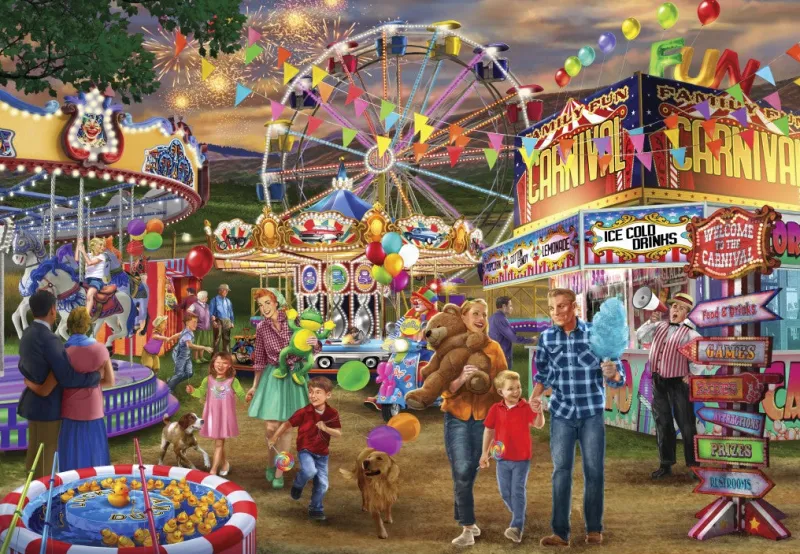 Bluebird - Family Fun Carnival - 1000 Piece Jigsaw Puzzle Clearance