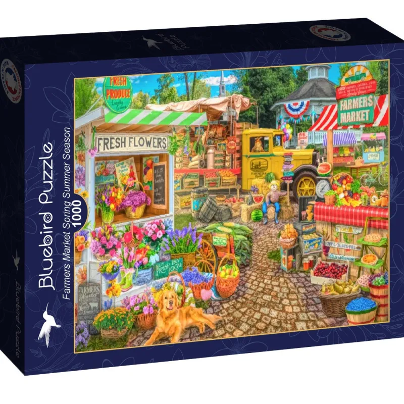 Bluebird - Farmers Market Spring Summer Season - 1000 Piece Jigsaw Puzzle Discount