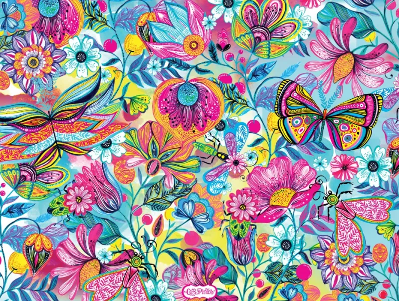 Bluebird - Fleurs et Papillons - 1000 Piece Jigsaw Puzzle Discount