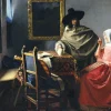 Art by Bluebird Bluebird - Johannes Vermeer - The Glass of Wine, 1661 - 1000 piece jigsaw puzzle Online