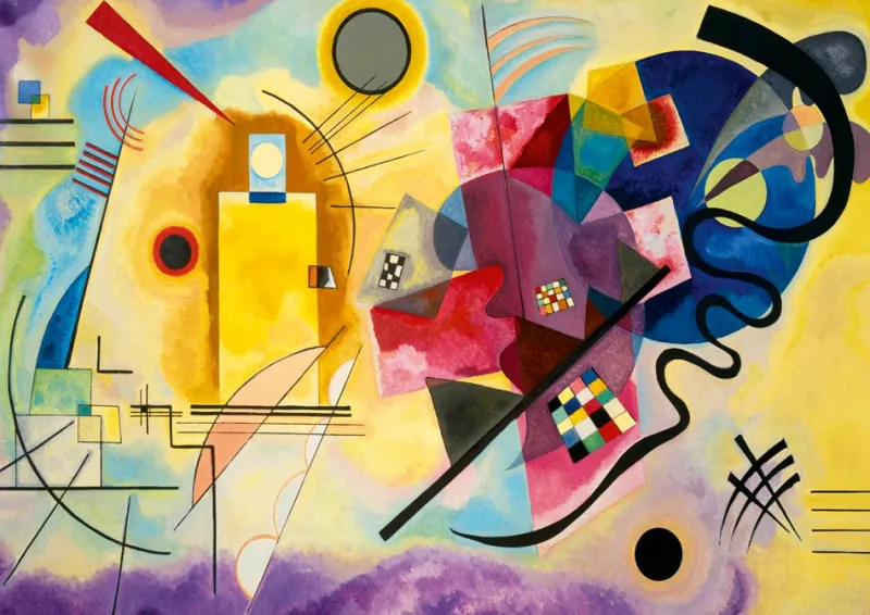 Bluebird - Kandinsky - Gelb-Rot-Blau, 1925 - 1000 Piece Jigsaw Puzzle Best